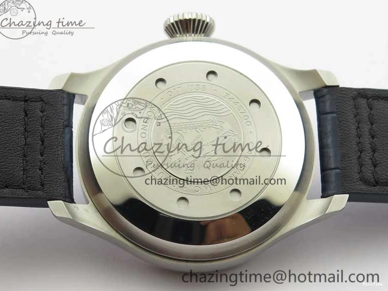 MIROTIME 0124 Supportive Big Pilot IW501008 “Boutique London” SS ZF Best Edition Blue Dial on Blue Leather Strap A 7106